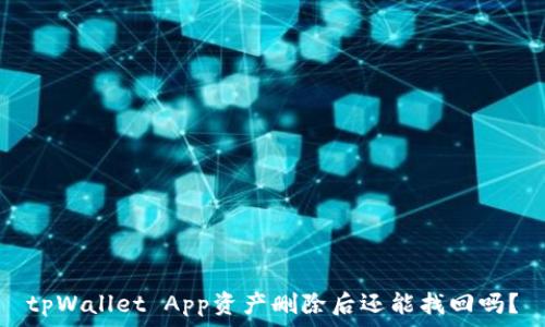   
tpWallet App资产删除后还能找回吗？