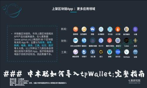### 中本聪如何导入tpWallet：完整指南