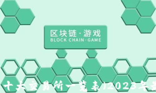 
币圈十大交易所一览表（2023年最新）