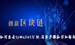 如何查看tpWallet公钥：简单