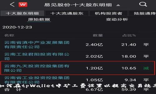 如何在tpWallet中矿工费设置以提高交易效率